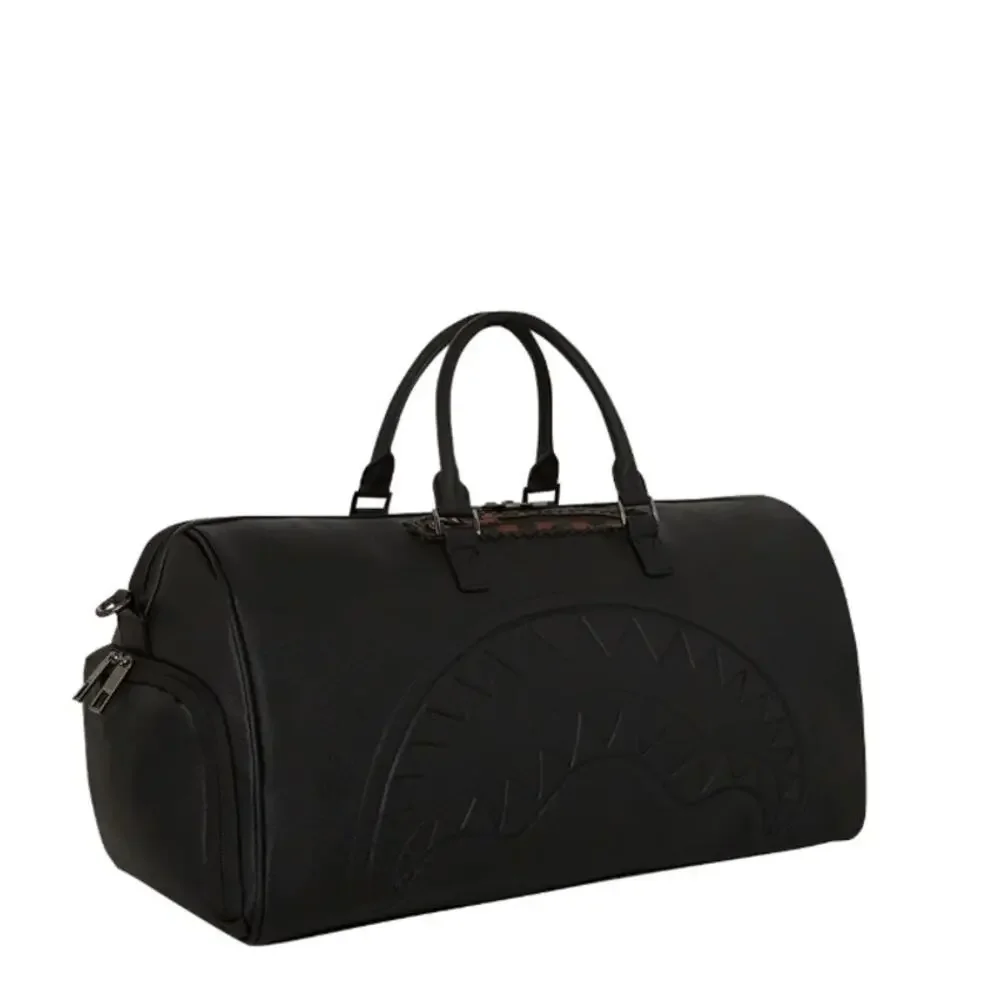 SPRAYGROUND Dose Of Check Deux Duffel Embossed Sharkbite Streetwear NWT